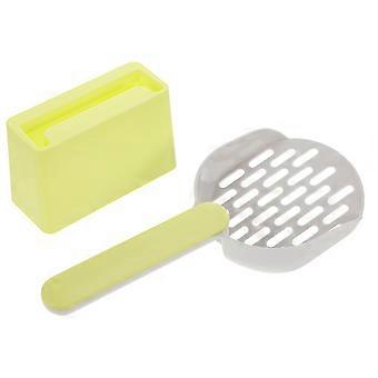 Cat Litter Scoop for Pet Cleaning with Holder 1Set Sturdy ABS