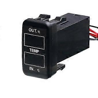 Dual Temperature Display Inside and Outside the Car Dual Temperature Sensor for Corolla Prado Prius