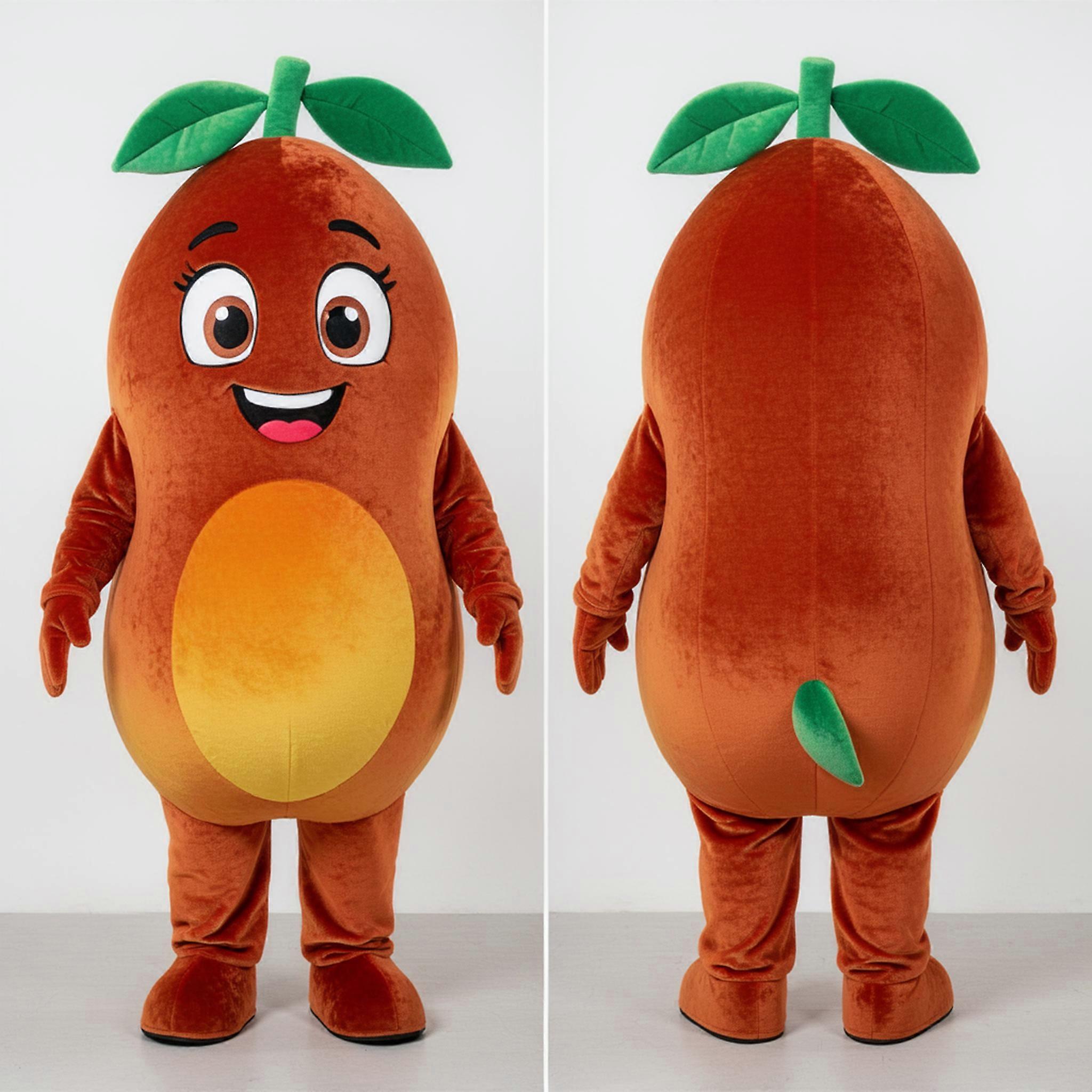 MASTICOT Rust Velvety Cartoon Mango Mascot