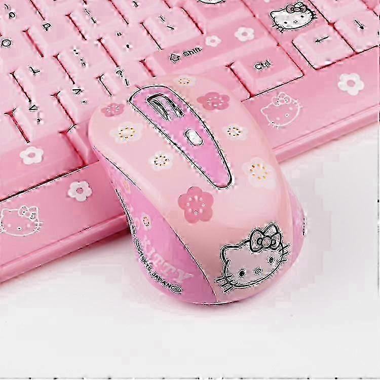 Hello Kitty Mini Bluetooth Mouse for PC Laptops Cute Cartoon Style Accessory