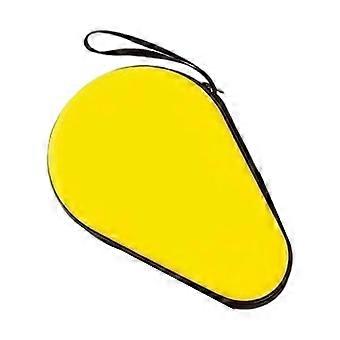 Waterproof Hard Case Gourd-Shape Table Tennis Paddle Bag in Yellow – Zippered, Portable for Rackets, Lightweight Handbag