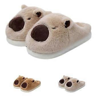 Cute Capybara Plush Slippers For Daily Wear