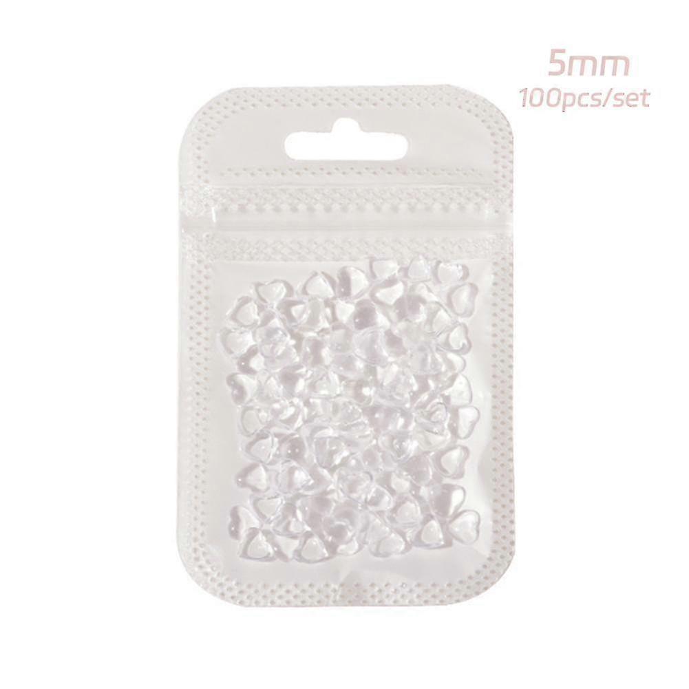 Flat-Base Heart Resin Nail Charms