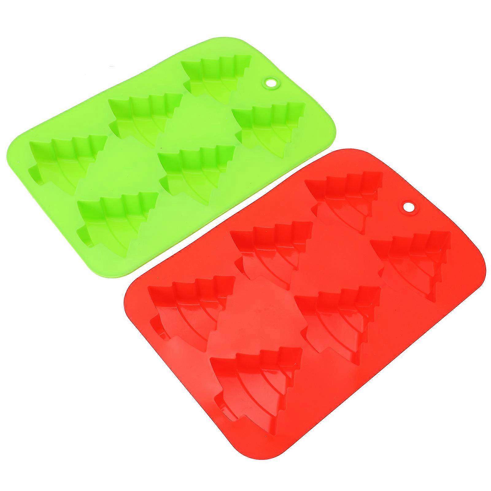 Silicone Mold Christmas Tree Shape for DIY Baking 2Pcs Set