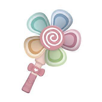 Electric Windmill Bubble Maker with LED Lights and Music, Battery Toy for Outdoor Parties