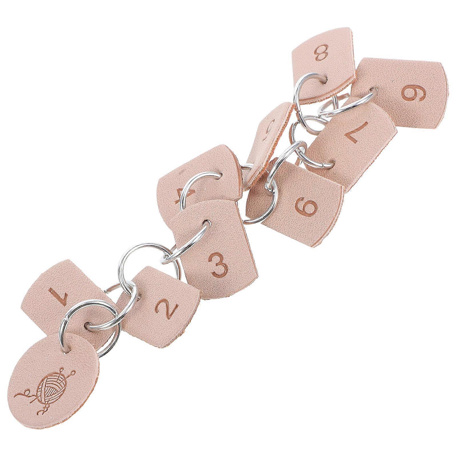 PU Stitch Marker Chain Numbered for Knitting