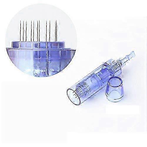 Blue 12-Needle Bayonet Microneedle Head