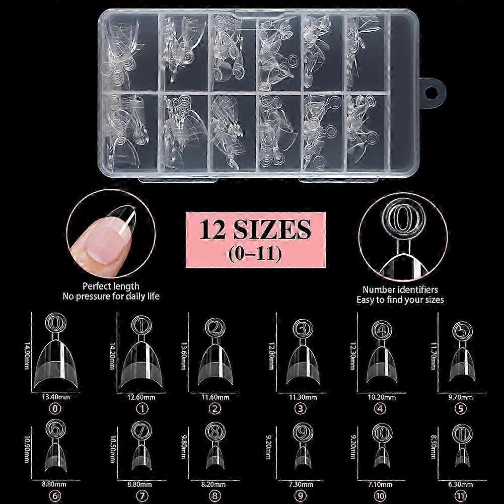 Lightweight Almond Half-Cover Tips