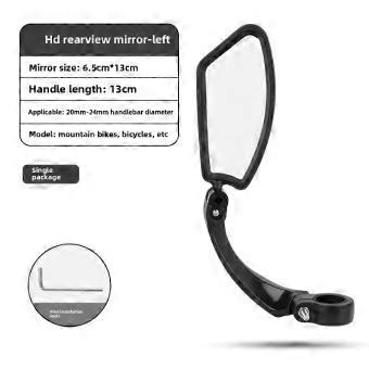Stainless Steel HD Lens Bike Rear VIew Mirror 360° Rotatable MTB Rear Mirror Widen Big View Road Bicycle Mirror Bike Accessories
