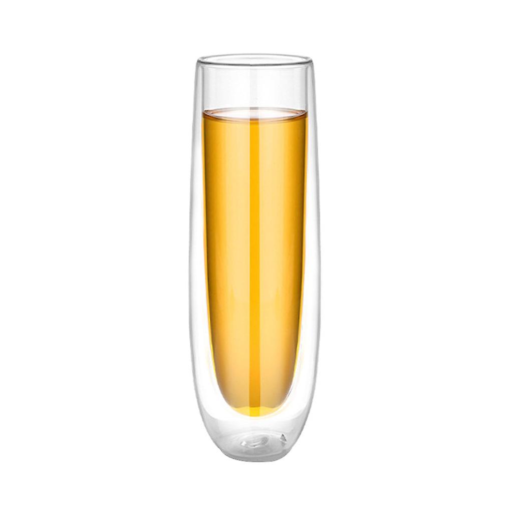 150ML Classics Tulip Goblet Stemless Clear Glass Cups Mugs for Wine Champagne