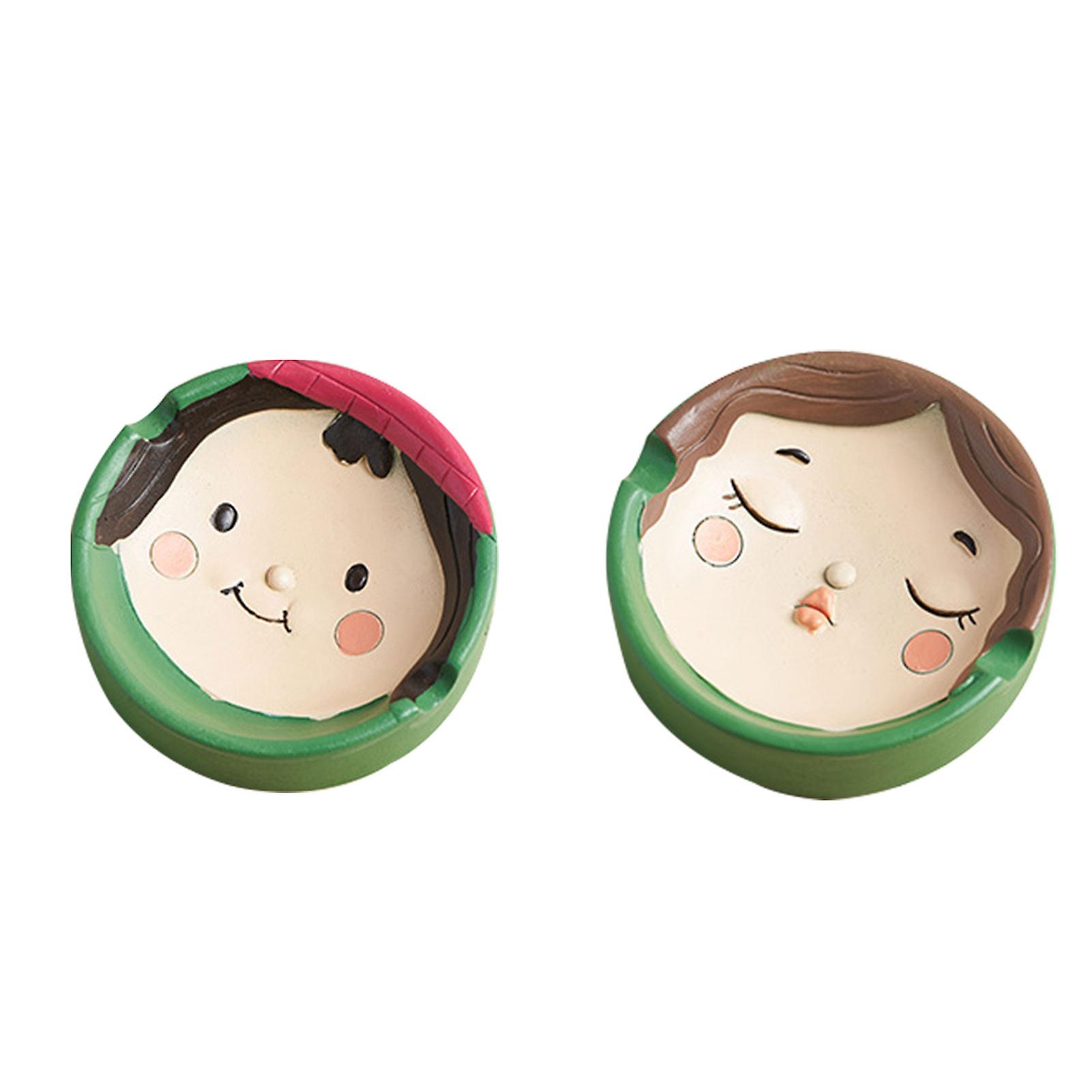 Cute Cartoon Ashtray Easy To Use And Clean Durable Resin Material