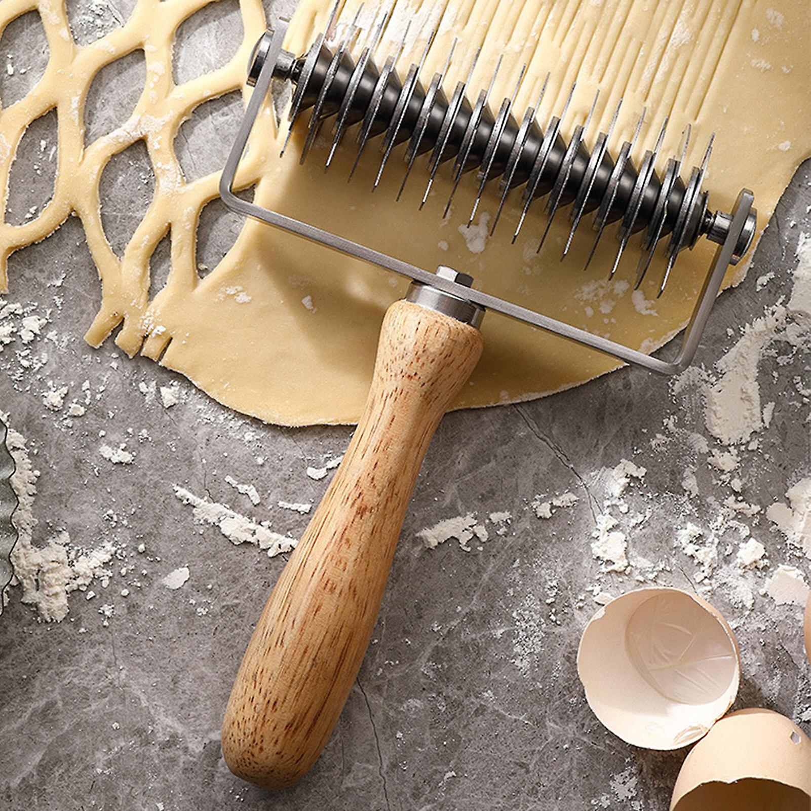 Rustfrit stål wienerbrødsskorperulle skridsikker og let at bruge fræserbagetilbehør