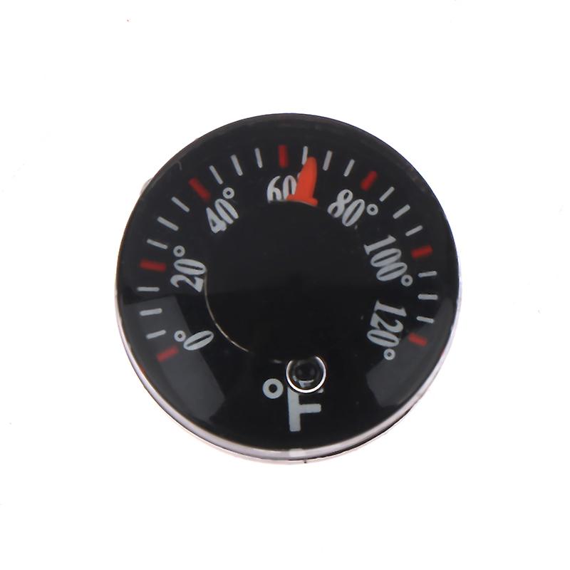 1pc Mini Round Diameter 20mm Outdoor Waterproof Plastic Circular Car Thermometer