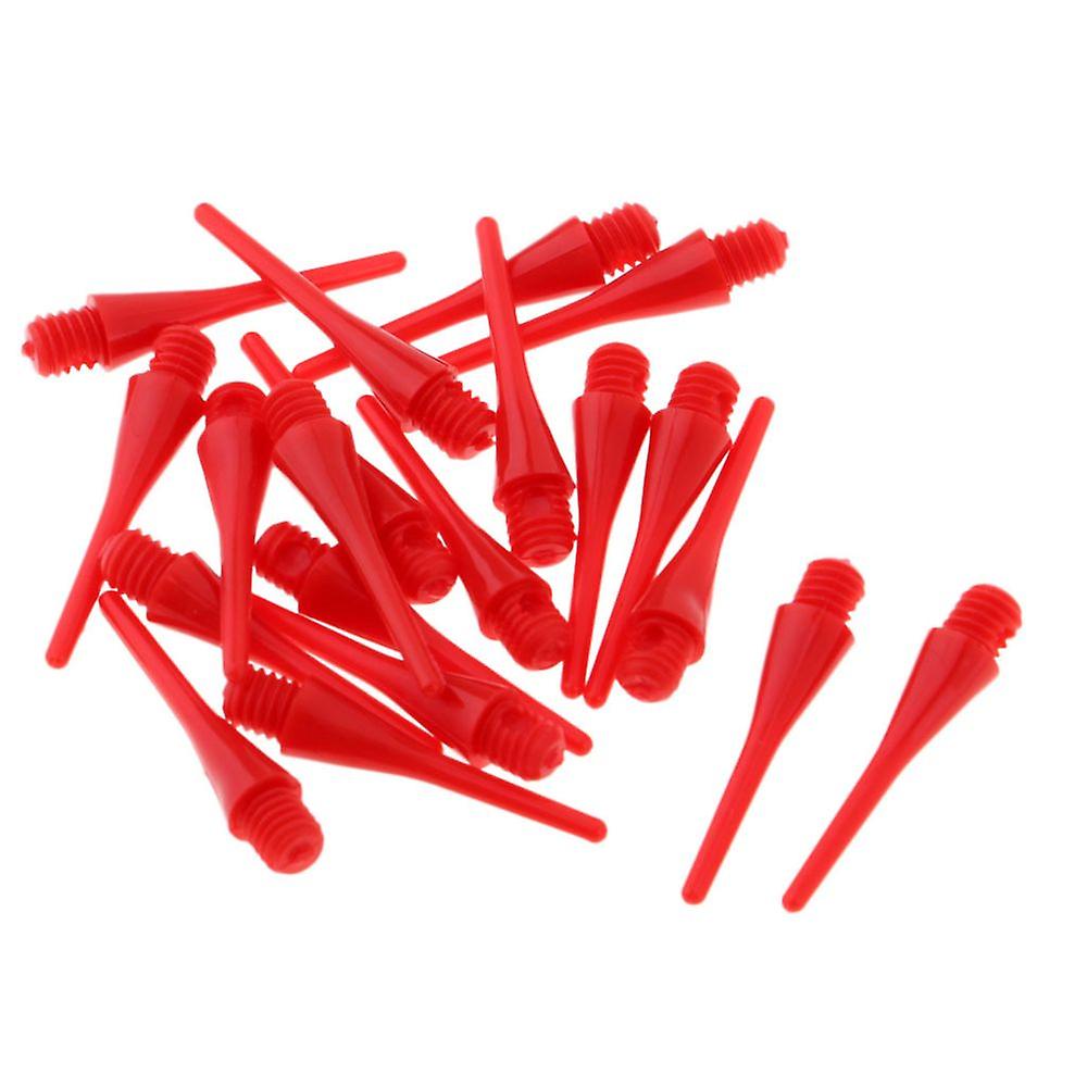 Ersatz 20 Stück weiche Nylonspitze für elektronischen Dart 22mm Rot