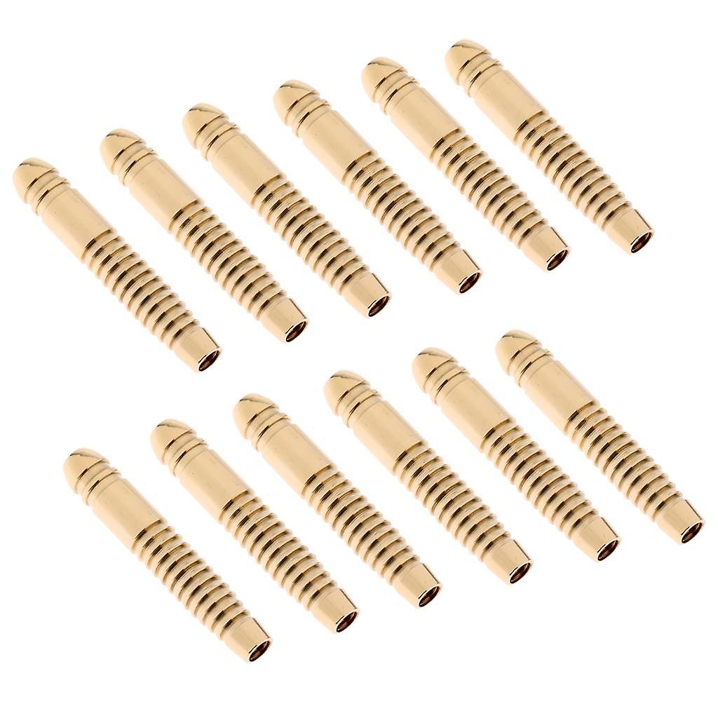 12 Pieces 16 Grams Copper Dart Shaft Barrels for Soft and Steel Tip Darts