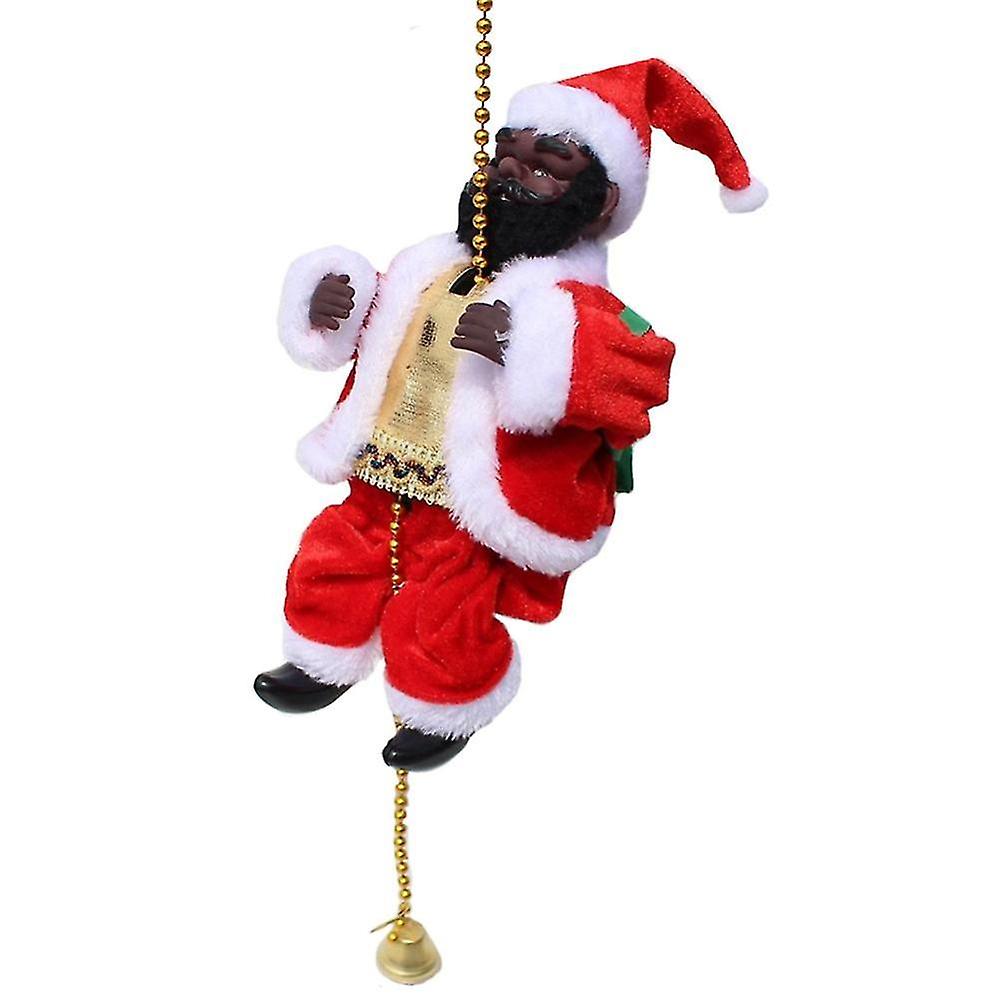 Santa Claus Climbing Beads Electrical Decorations Black Face