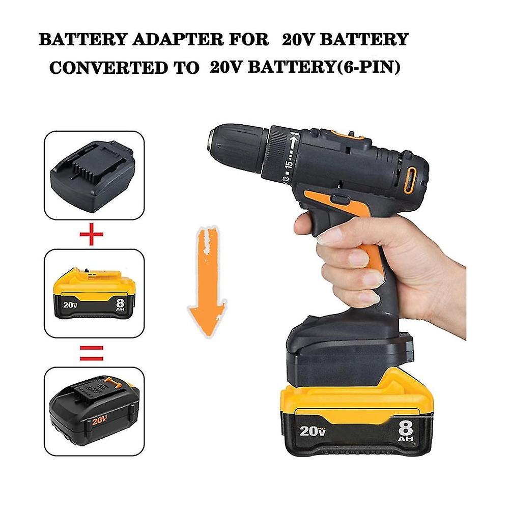 Battery Adapter For 20v Series Battery Conversion For 20v 6pin Lithium Battery Tool Converter
