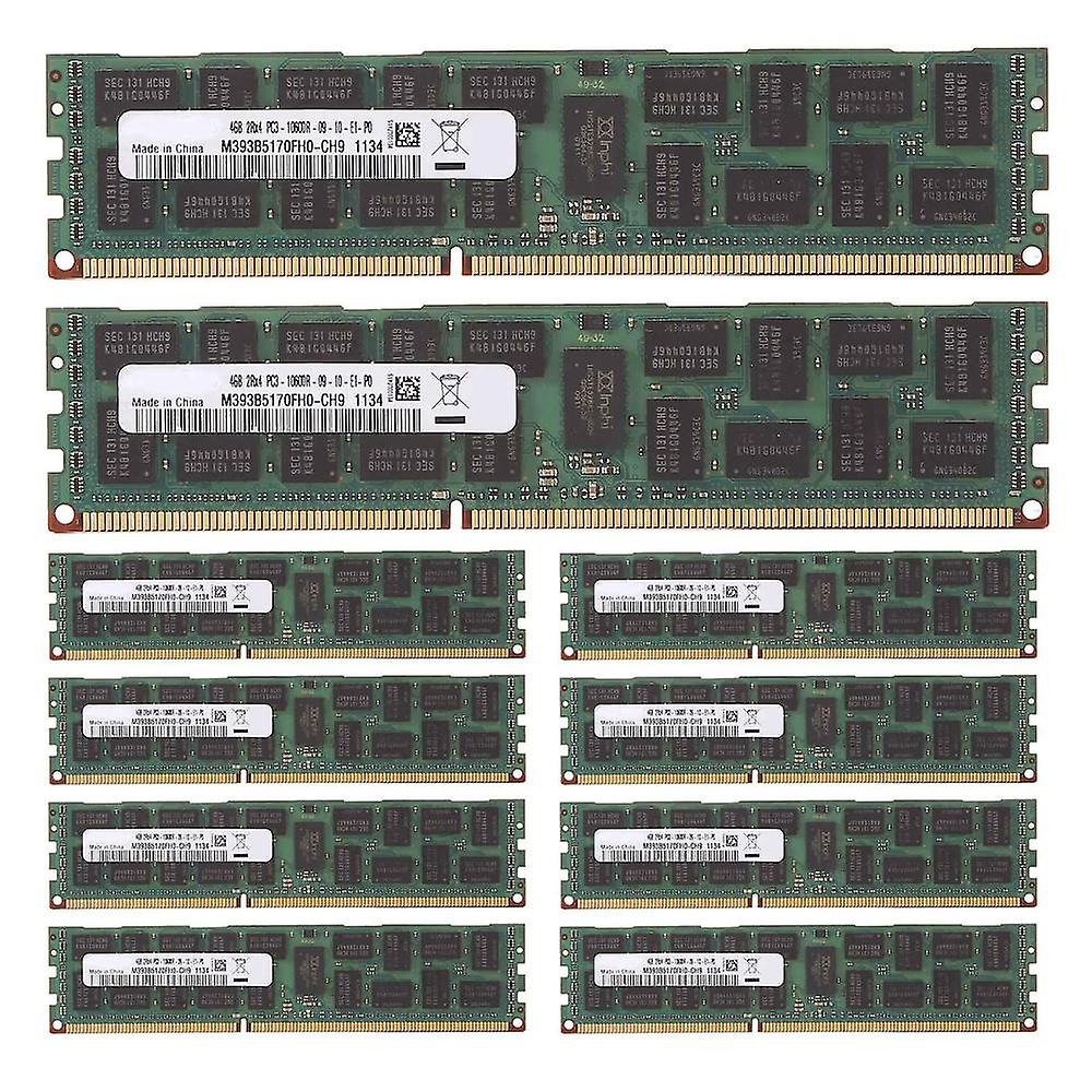 10pcs Ddr3 4gb 1333mhz Recc Ram Pc3l-10600r Memory 240pin 2rx4 1.5v Reg Ecc Memory Ram For X79 X58