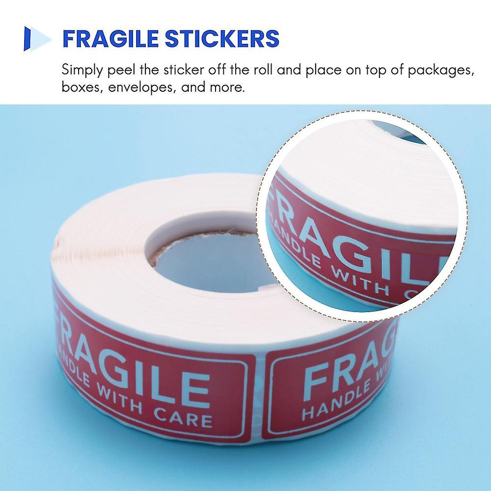 MFLABEL 500 Pack 3x5 Inch Fragile Stickers – Handle With Care Mailing Shipping Labels (1 Roll)