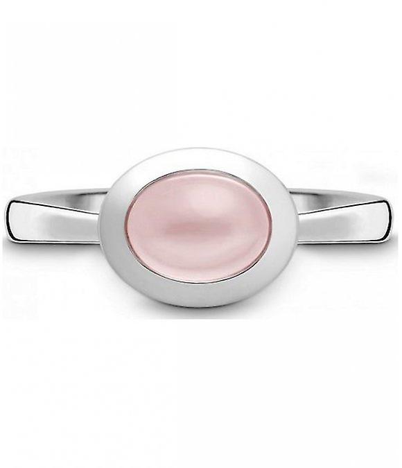QUINN - Ring - Women - Silver 925 - Gemstone - Pink Quartz - Width 56 - 21513630