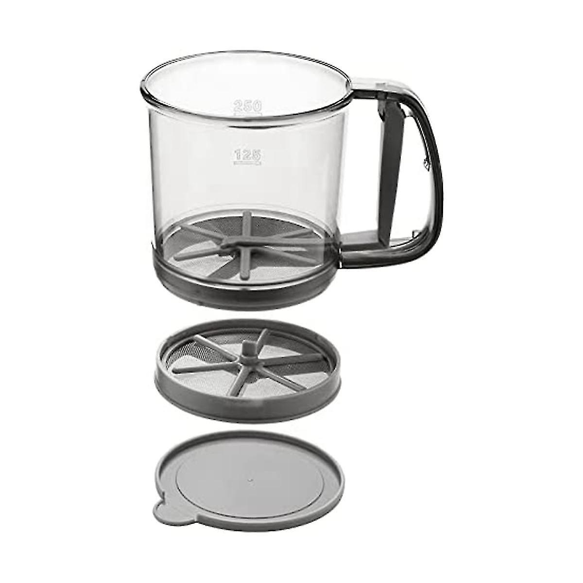 Flour Sifter For Baking, Double-layer Extra Fine Mesh Sieve Strainer, Handheld Squeeze Sugar Sifter