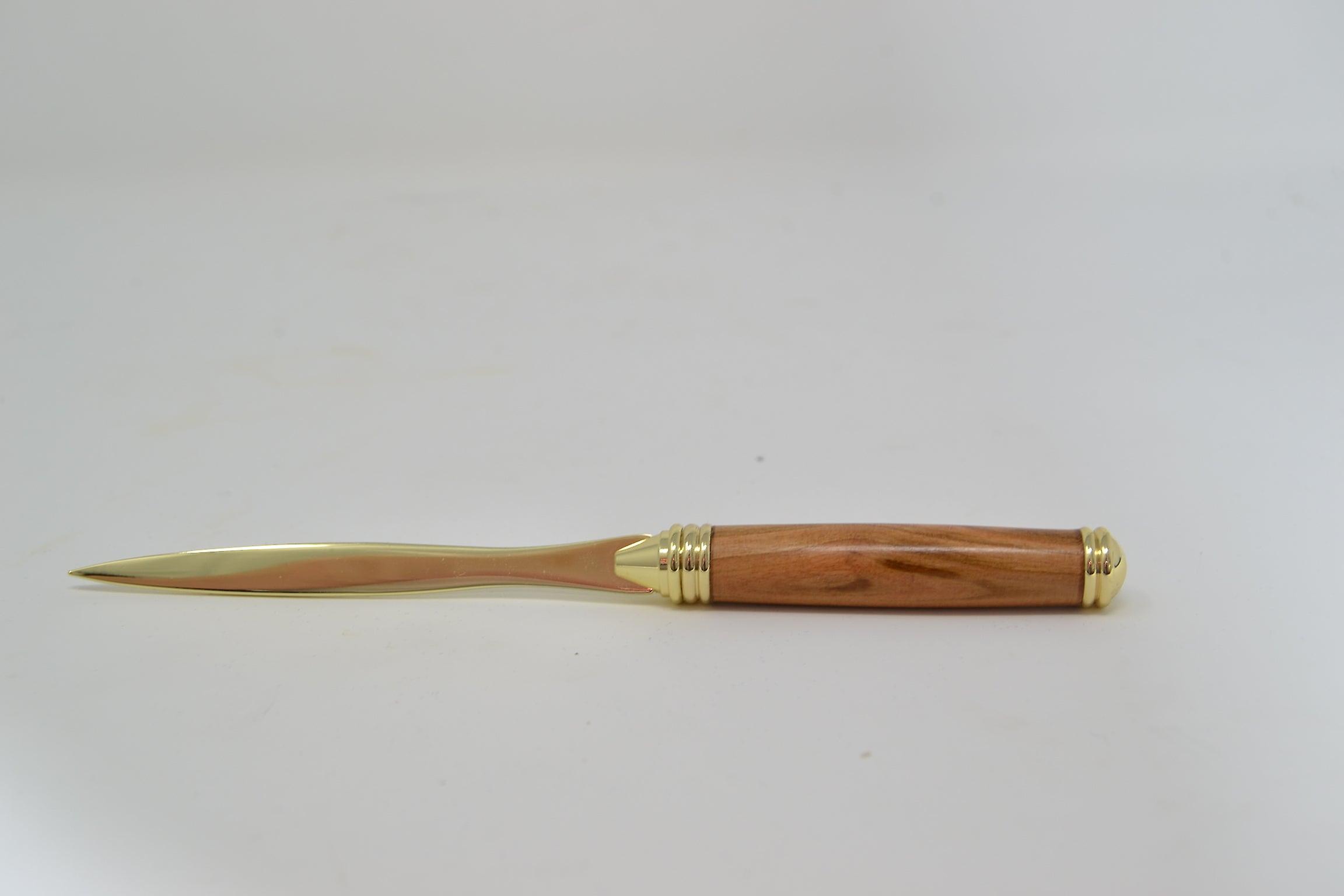 Ξύλινο ανοιχτήρι επιστολών δαμάσκηνο χειροποίητο μοναδικό κομμάτι εξατομικευμένο