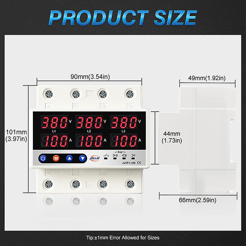 Self-reset Protector Overvoltage Undervoltage Current Limiting Circuit Breaker