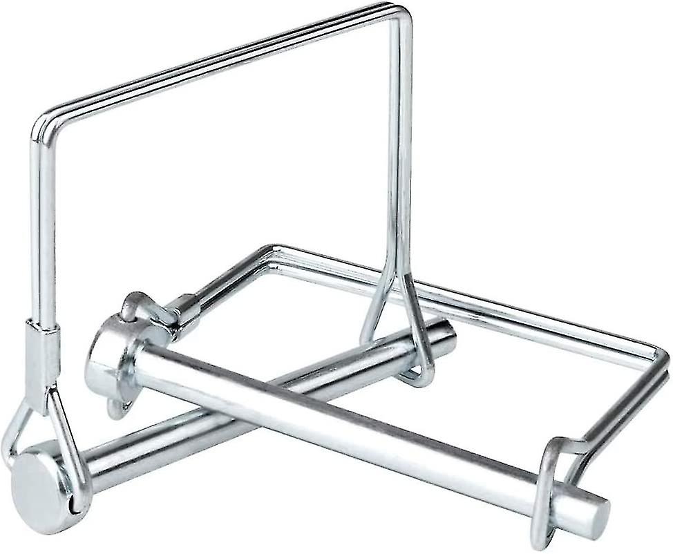 Packung mit 12 Splinten 8 mm Klappsplinte Rechteckige Sicherheitsnadel aus Kohlenstoffstahl verzinkt