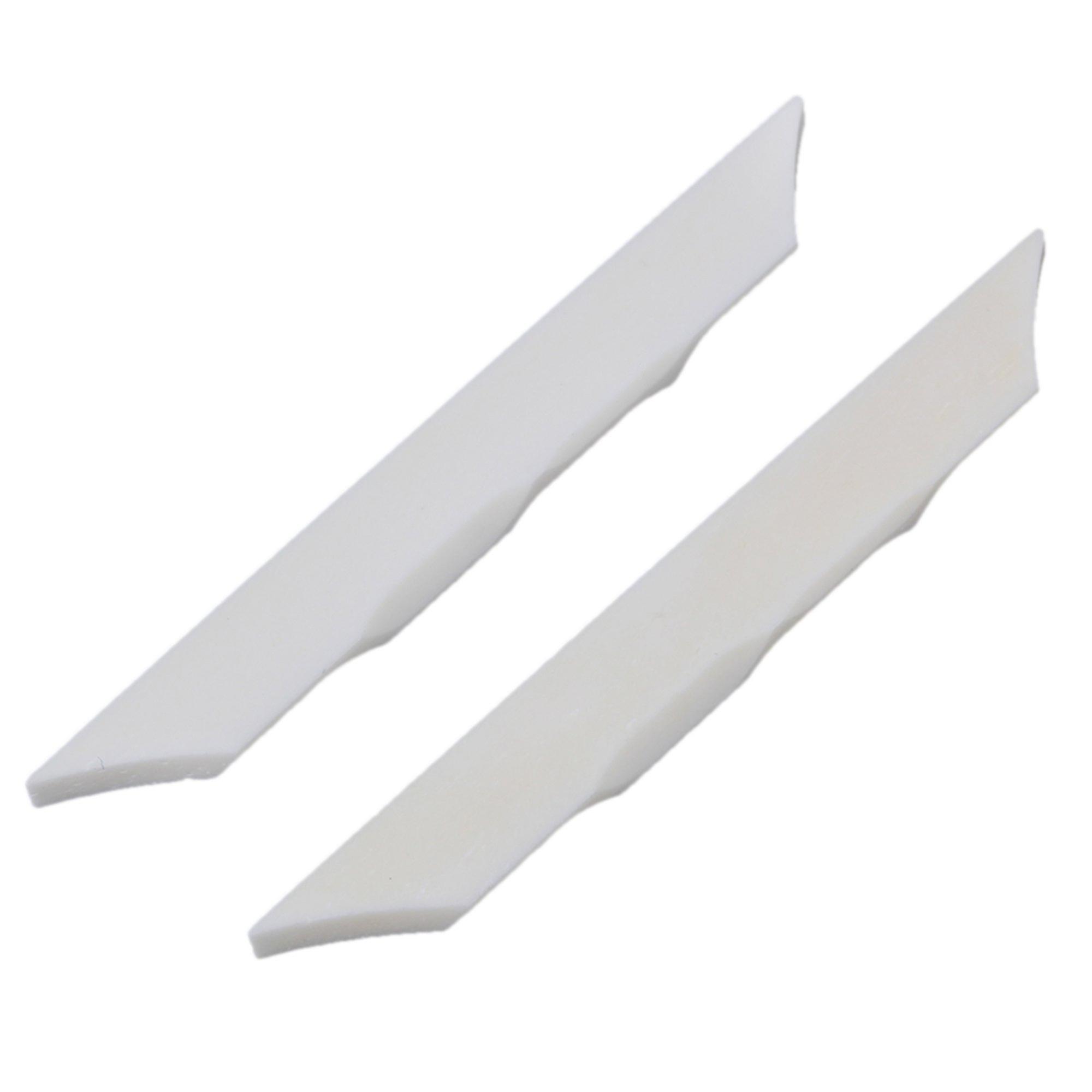 2st Vit Gitarr Bone Bridge Sadel Ersätter för Ukulele Gitarr Delar