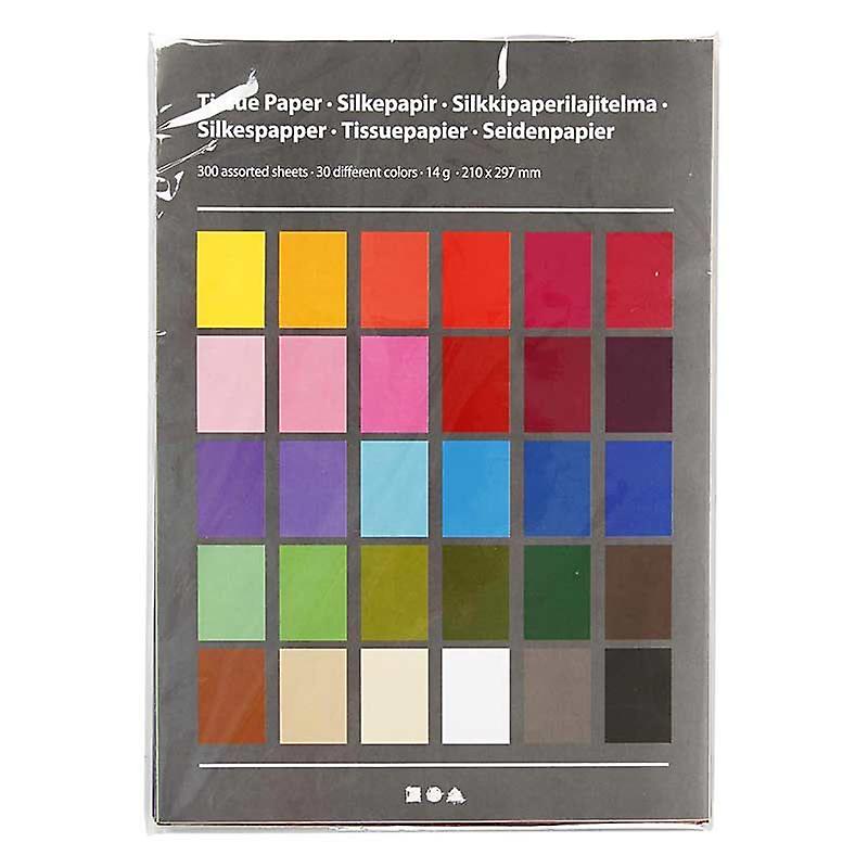Multicolored silk Paper A4 - 300 sheets