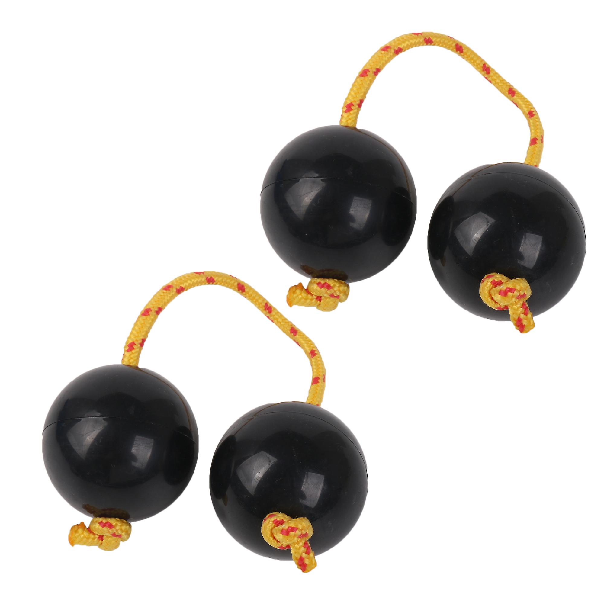 Plastic Rhythmic Ball Hand Shaker Instruments for Concert Playing Black