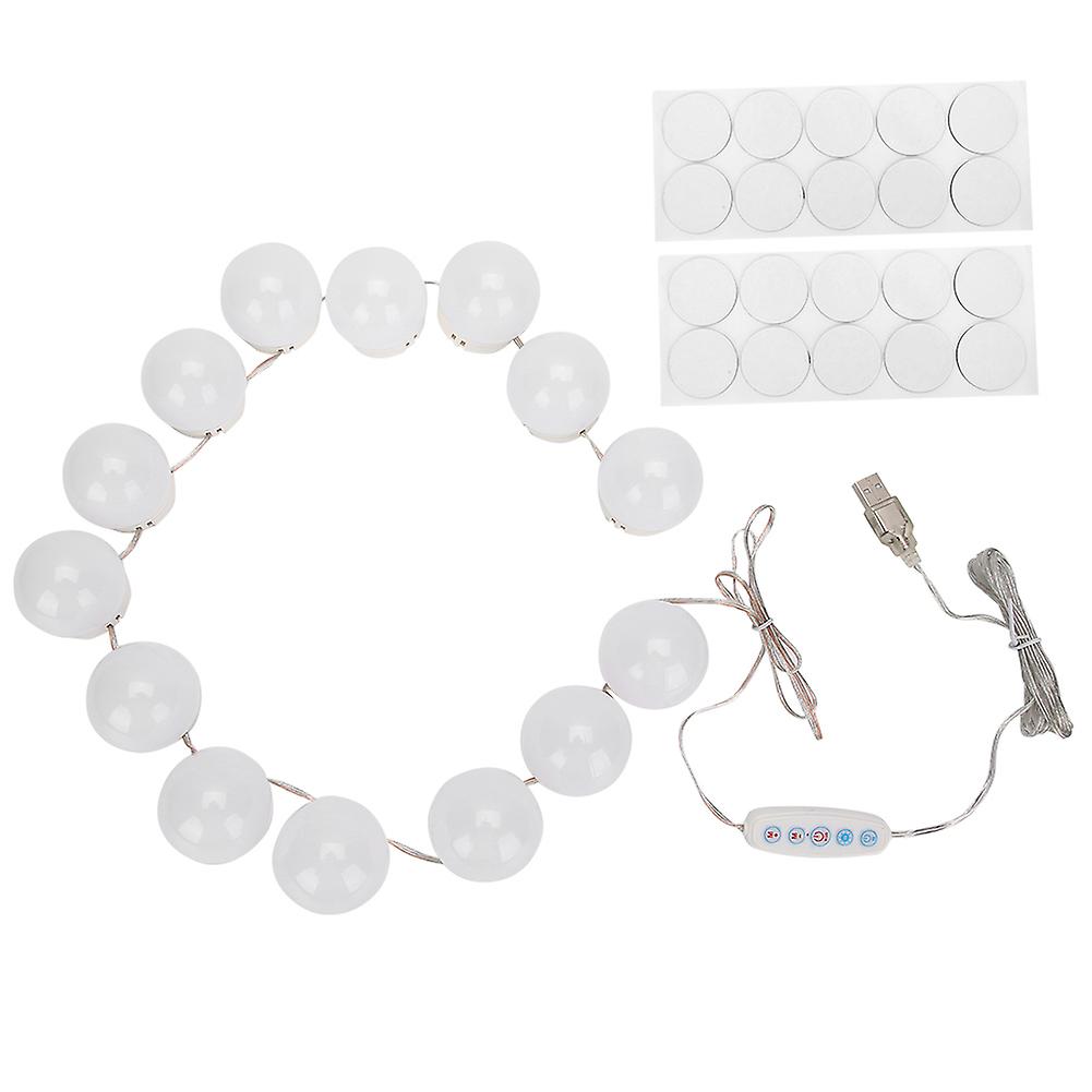 LED Makeup Mirror Bulb USB Charging Dressing Table Light DimmerSwitch Vanity Light