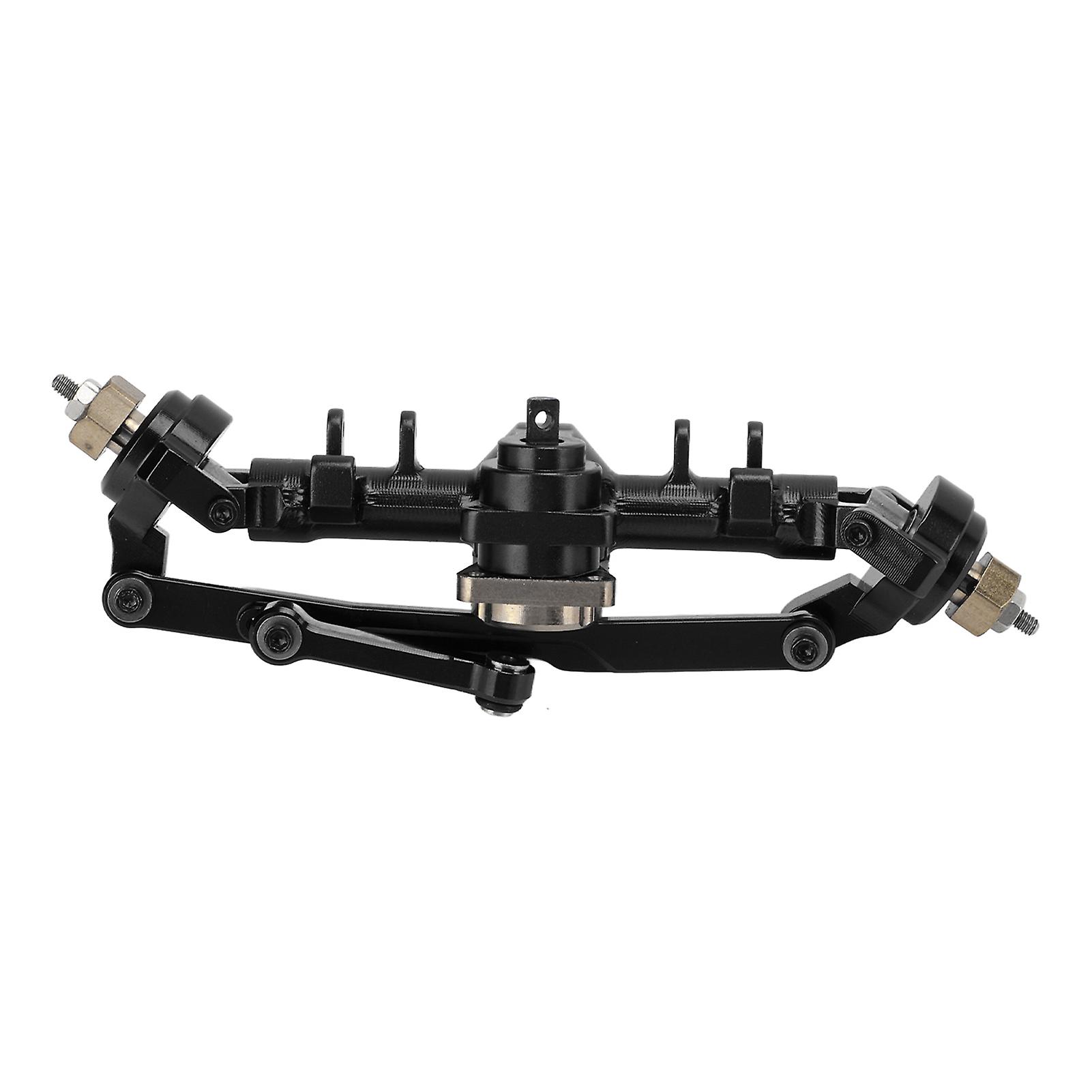Aluminum Alloy Complete Front Axle Assembly for Axial SCX24 AXI90081 1/24 RC Car PartsBlack