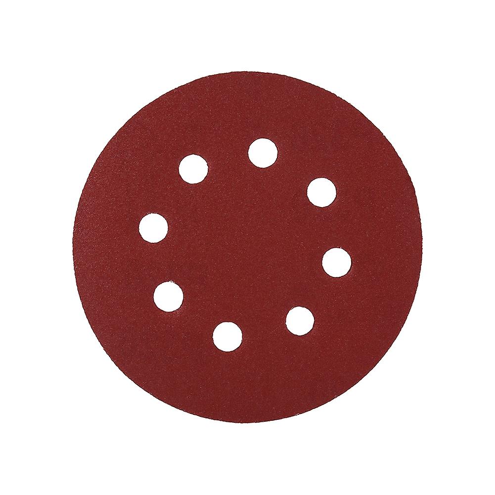 125mm Grinding Discs Red Sanding Discs 8 Hole Grit Sand Papers(320#)