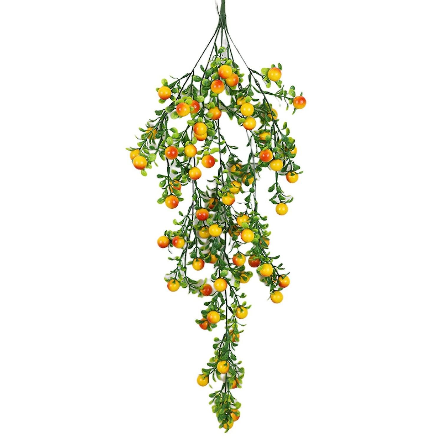 Artificial Plant High Color Fastness Not Withered No Watering Realistic Decorate Plastic Red Beans H
