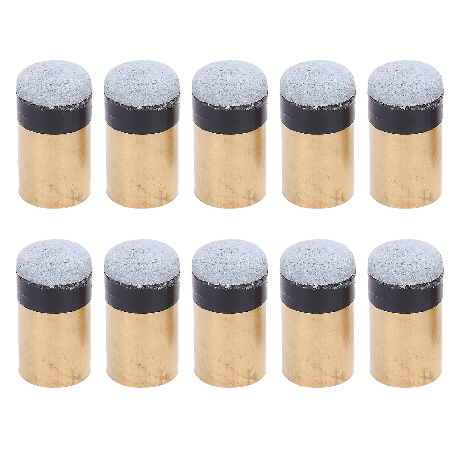 10Pcs/Bag Billiard Ball Accessories Pool Cue Nine Balls Club Replacement Screw Tips13MM