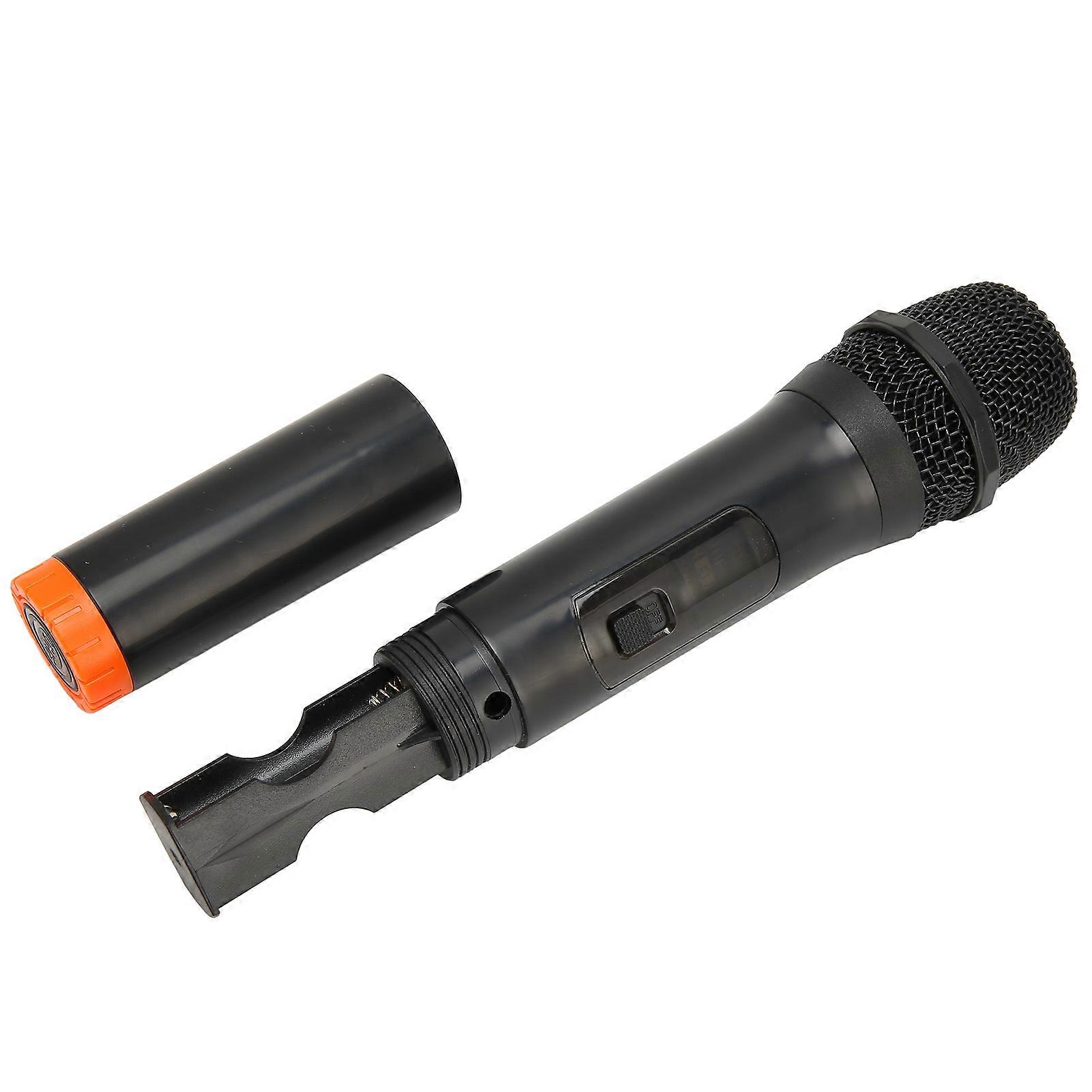 UHF Wireless Microphone 131ft Range Noise Reduction Handheld Dynamic Mic with USB Receiver for Karaoke Party 