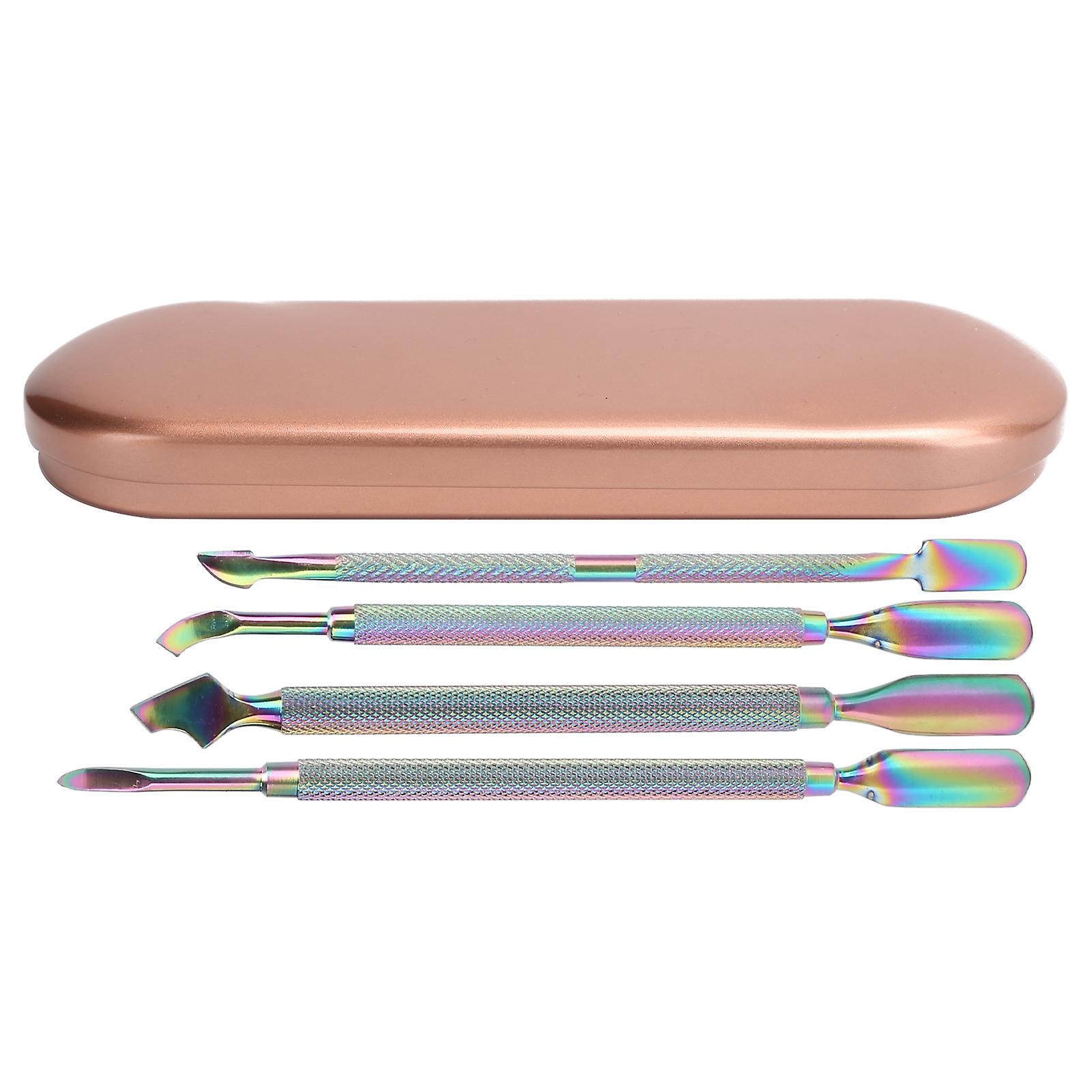 4pcs Stainless Steel Cuticle Pushers