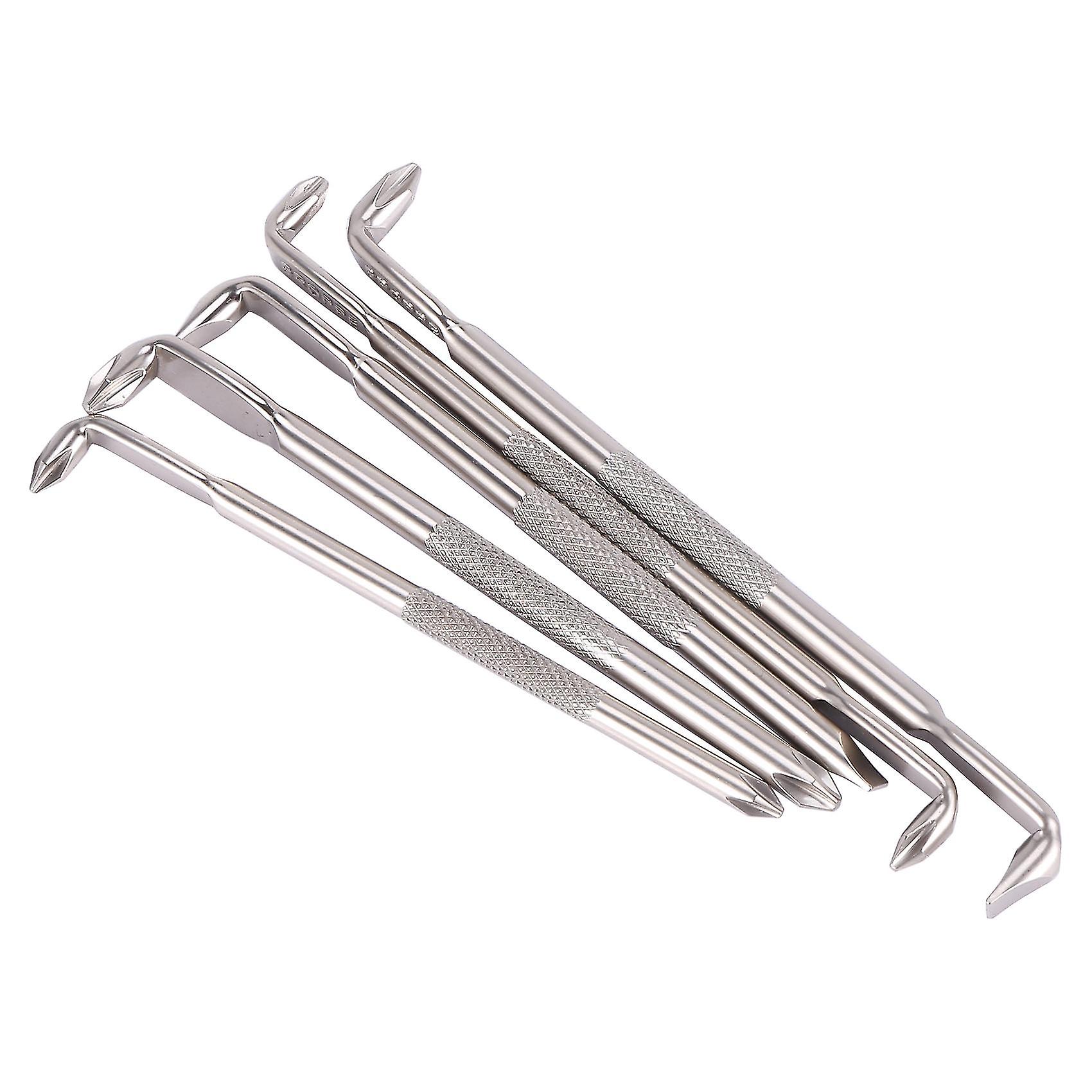 5pcs Z-type Screwdriver L- 90-degree Right- Elbow Bend /slotted With Magnetic Short Screwdriver