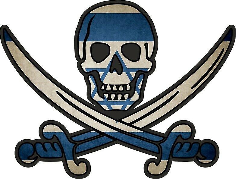 贴纸贴花海盗杰克拉克姆印花布旗国IL以色列