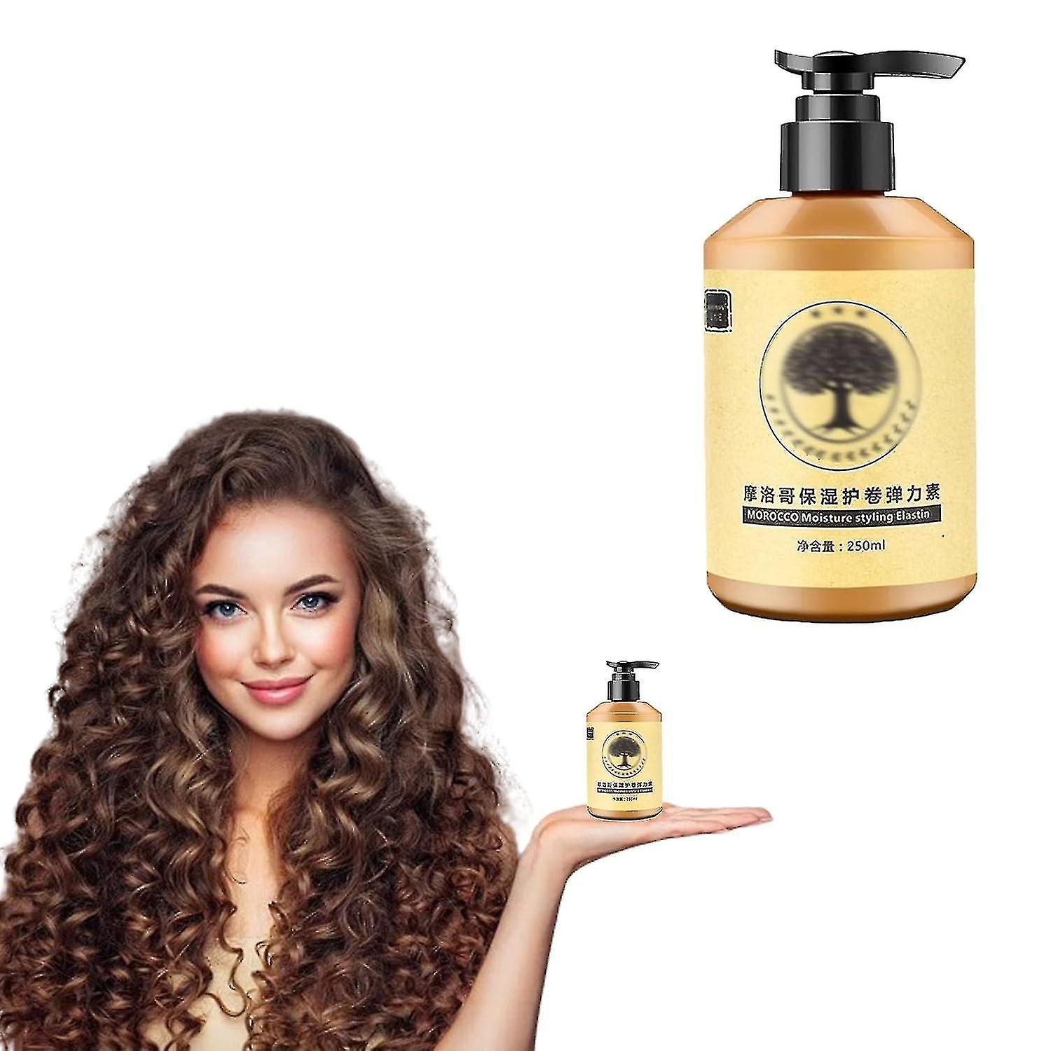 Long-lasting Styling Moroccan Volume Moisturizing Elasticity, Moroccan Hydrating Styling Cream, Morocco Moisture Styling Elastin 250ml