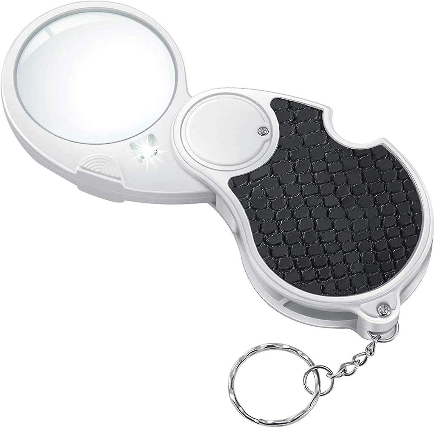 Folding Hand Held Magnifier with Light