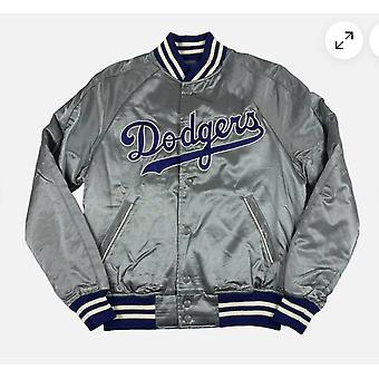 Polo Ralph Lauren X Mlb La Dodgers Gray Blue Satin Bomber...