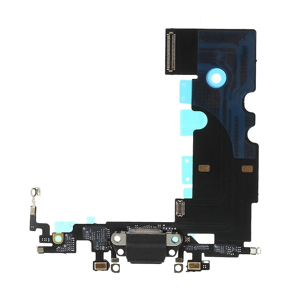 For iPhone SE (2020) Dock Connector Charging Port Flex Cable Replacement (without Logo) - Black