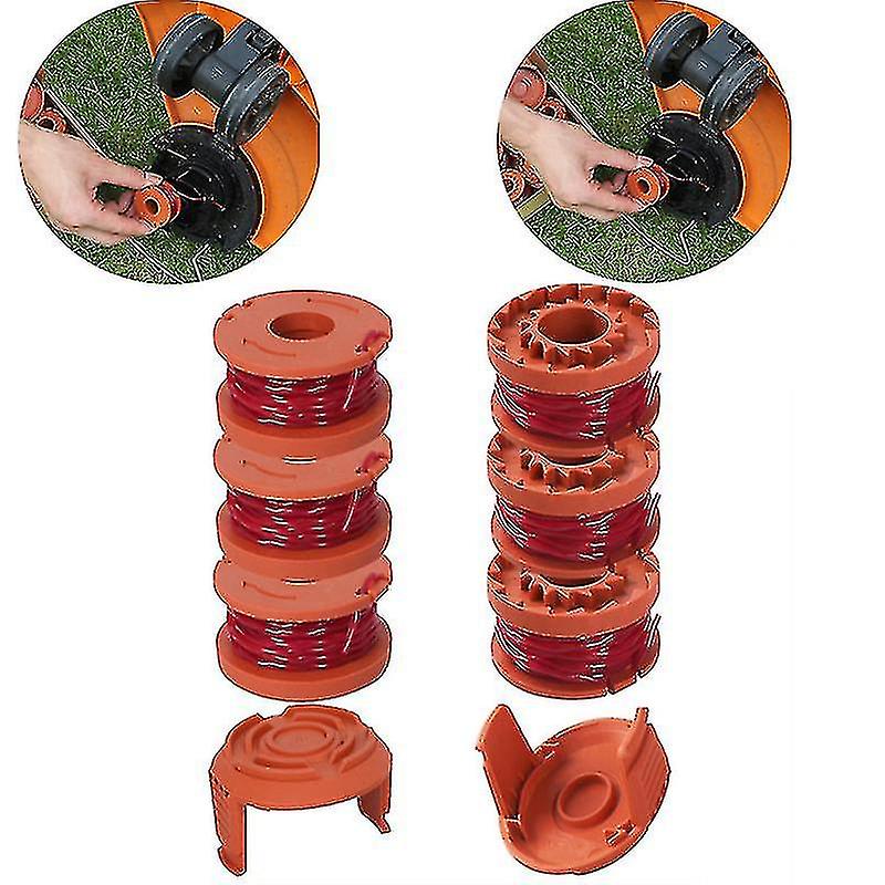 Compatible Spool Line For Worx Grass Trimmer Wg150e Wg151e Wg154e Wg155e Wg157e Wg160e Wg163e Wg165e Wg166e Wg167e Wg169e