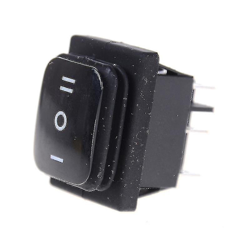 12v Black Waterproof 6pin Dpdt Self Locking Rectangle Rocker Switch Shytmv