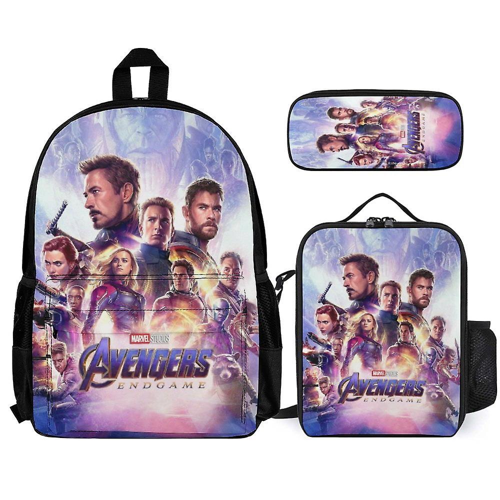 Avengers 3Pcs Backpacks Sets with Lunch Bag And Pencil Case