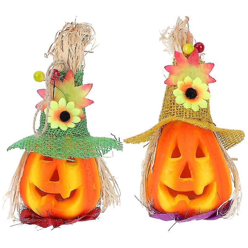 2pcs Pumpkin Lights For Halloween Decorations