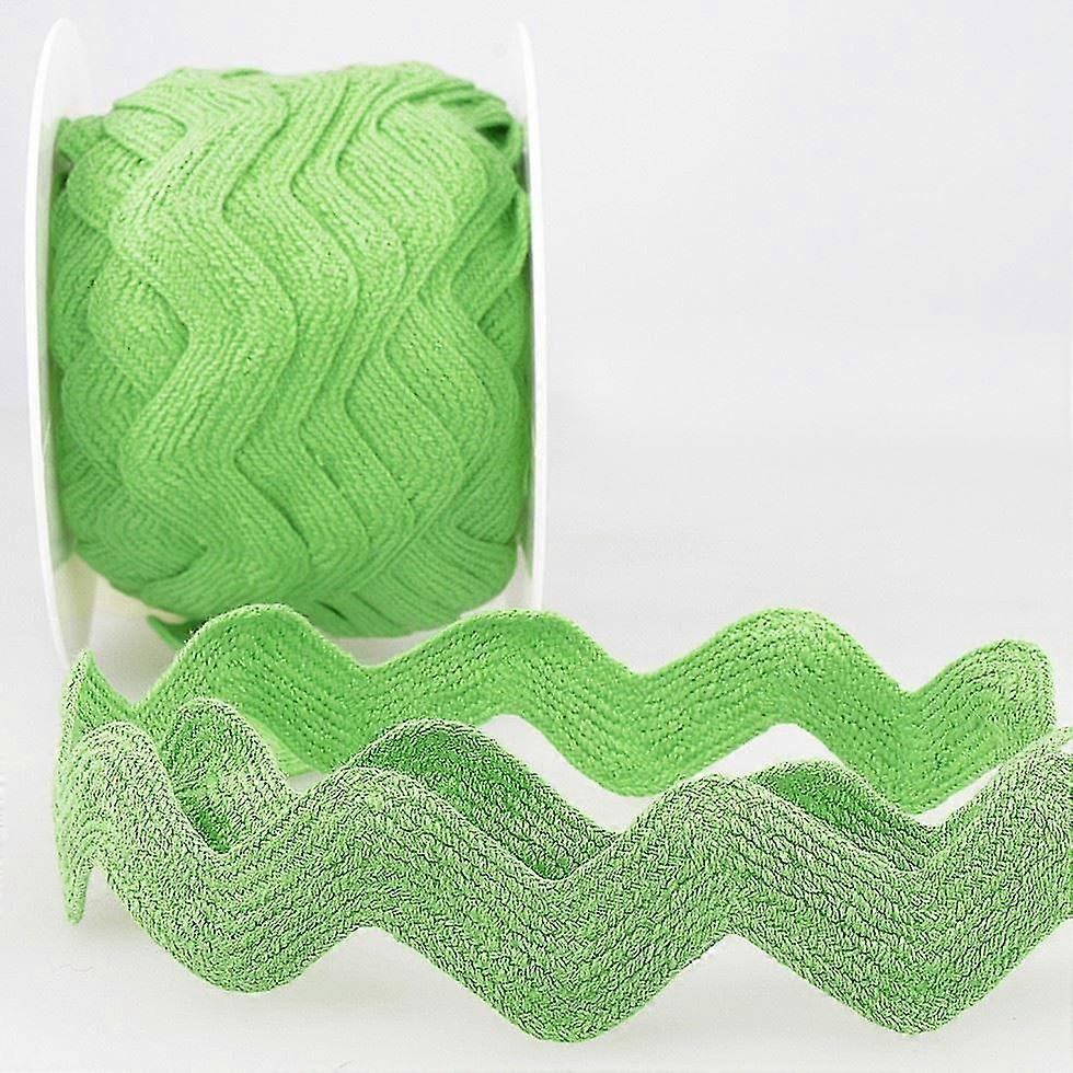 2024 35mm Stephanoise Ric Rac Trim Vert Anis - au mètre