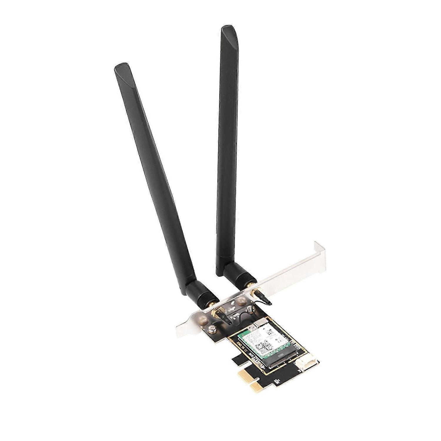 WiFi Adapter Portable Large Compatibility Plastic High Speed PCIE Card for Windows 10 (64 bit)